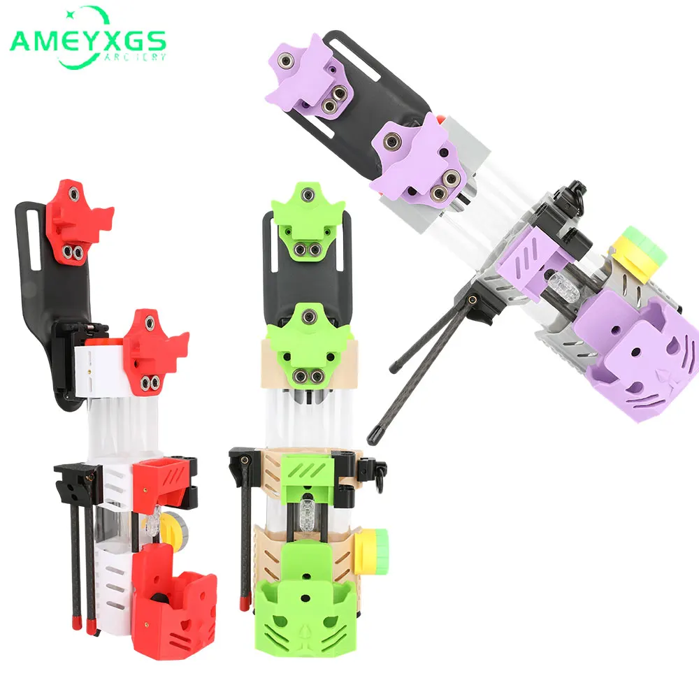 

Archery Arrow Quiver Acrylic + ABS Adjustable Arrow Bag Holder Multifunct Hunting DIY for Competition Bow Shooting Accessories