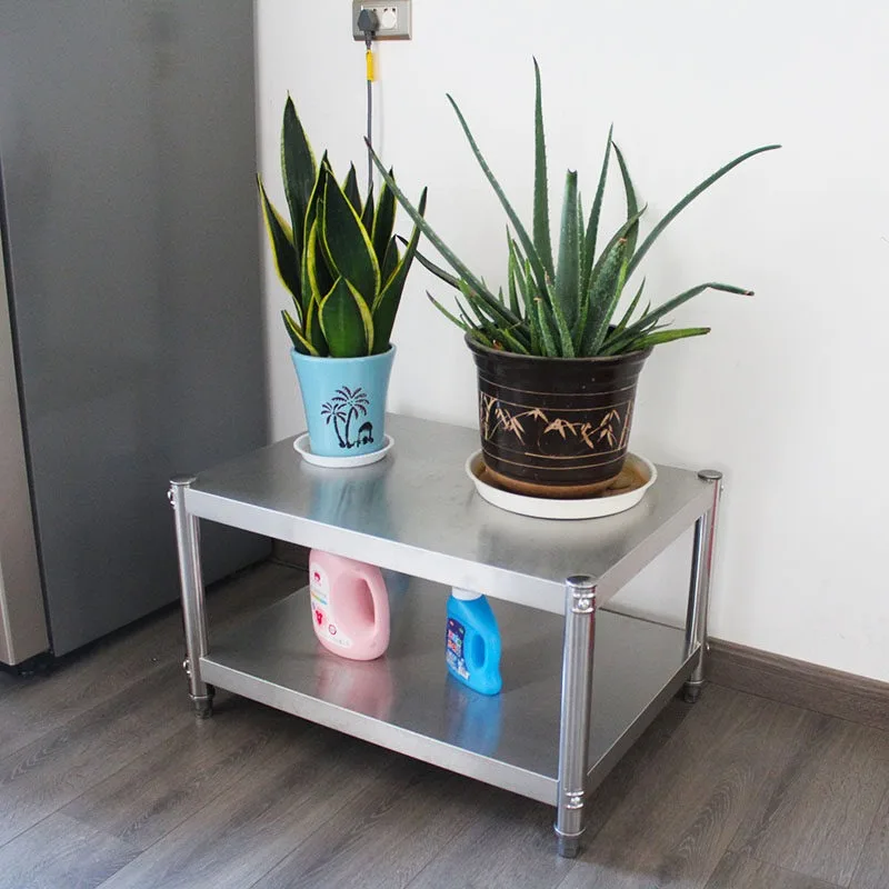 40cm high, two-story stainless steel storage rack, restaurant insulated bucket rack, soup bucket rack, disinfection cabinet mat,