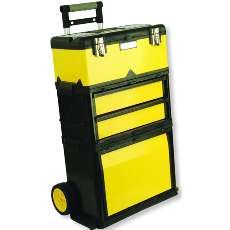 580*360*775MM Separable Tool Box Trolley Plastic Tool case Kit with Wheels