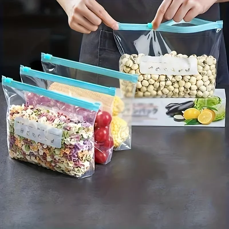 Food Storage Zipper Bags - 10/15/20Pcs Fresh-keeping Storage Bags Zipper Sealed