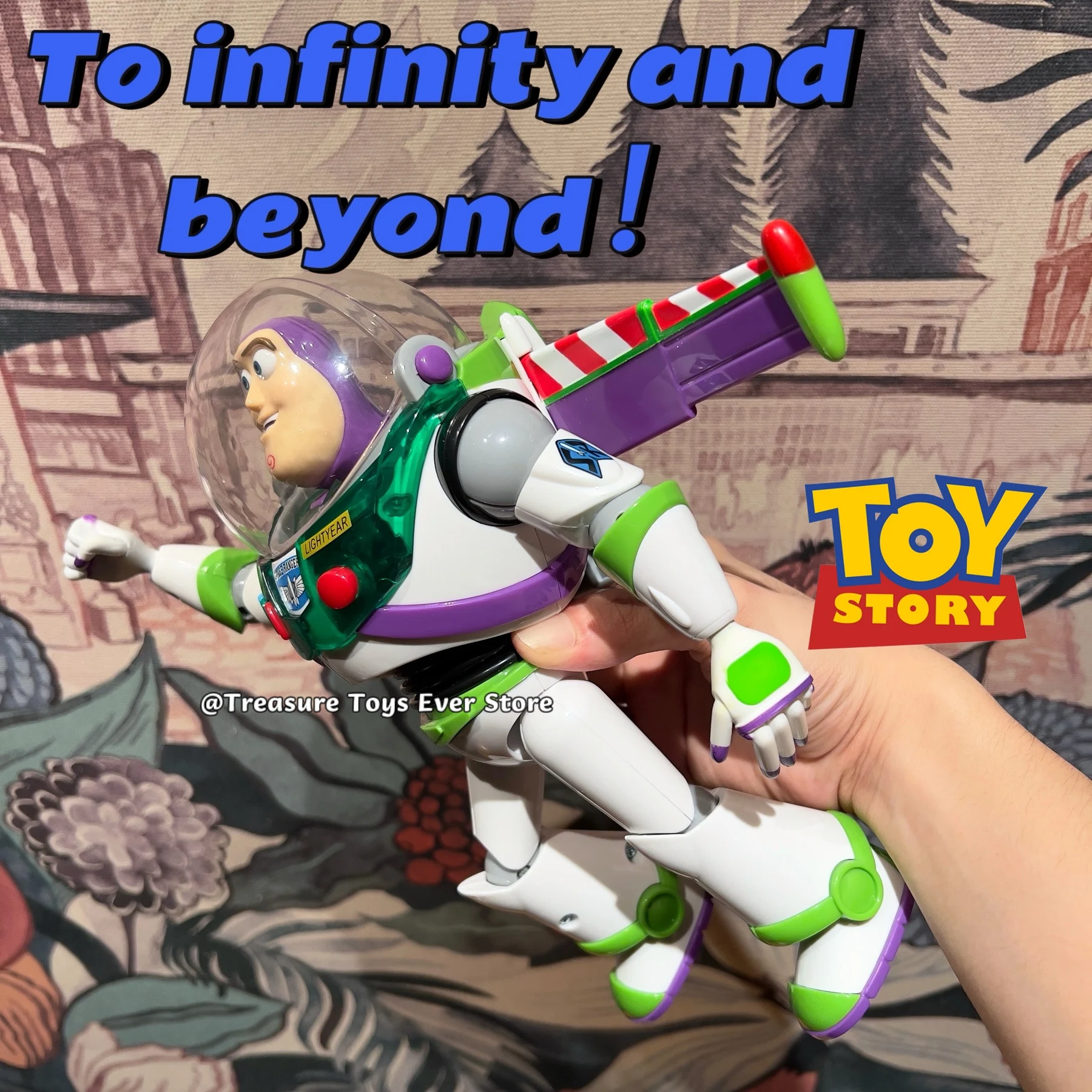 25CM 디즈니 픽사 토이 스토리 4 말하는 스페인어 버즈 라이트이어 우디 제시 인터랙티브 액션 피규어 장난감 크리스마스 선물