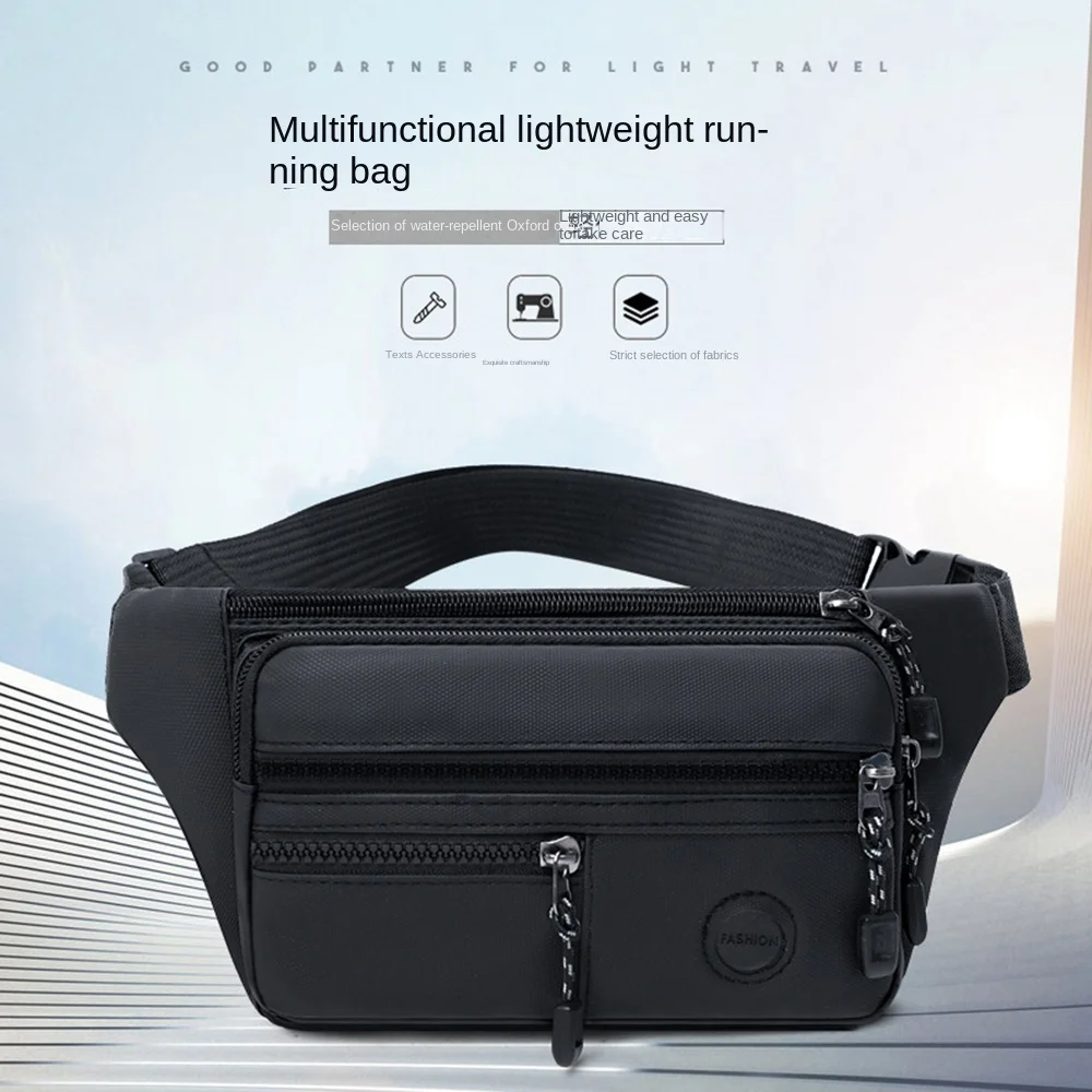 Multi-function Men Running Waist Bags Waterproof Lightweight Marathon Running Bag Large Capacity Wear-resistant Fanny Phone Pack