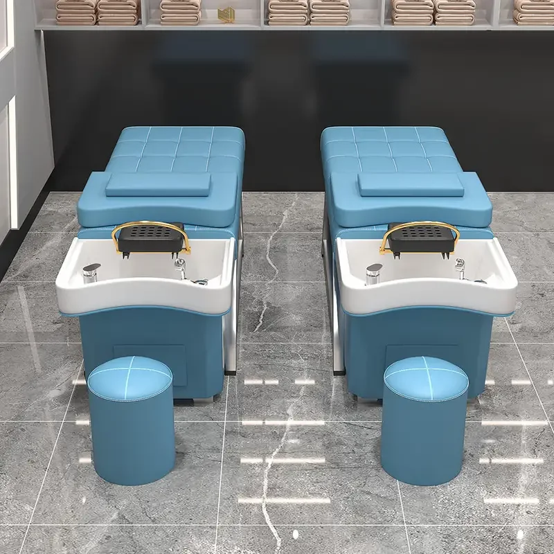 Salon-Shampoo-Bett mit Wasserzyklen und Dampfgarer, thailändisches Shampoo-Massagebett