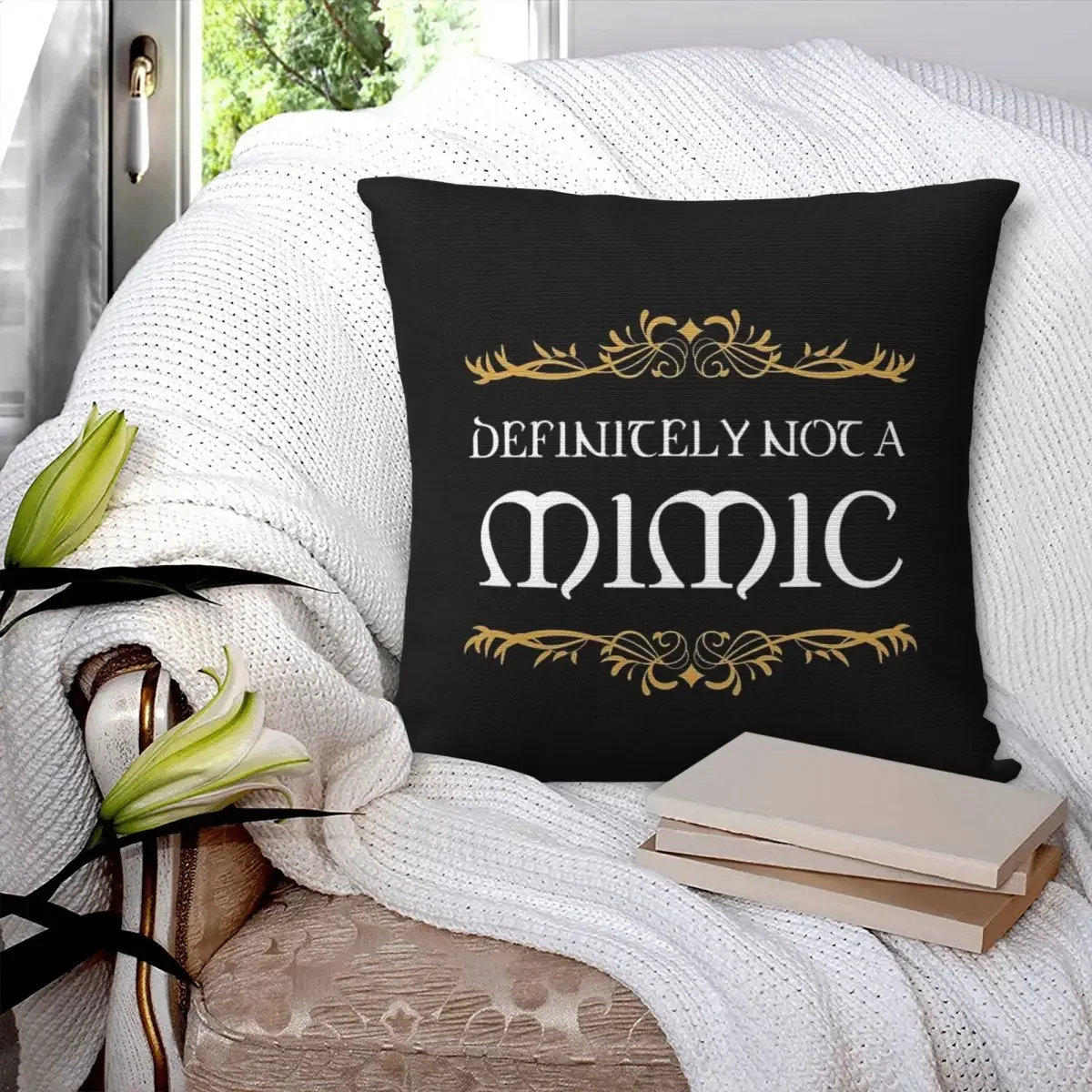 Definitely Not A Mimic Pillowcase Polyester Pillows Cover Cushion Comfort Throw Pillow Sofa Decorative Cushions Used for Home