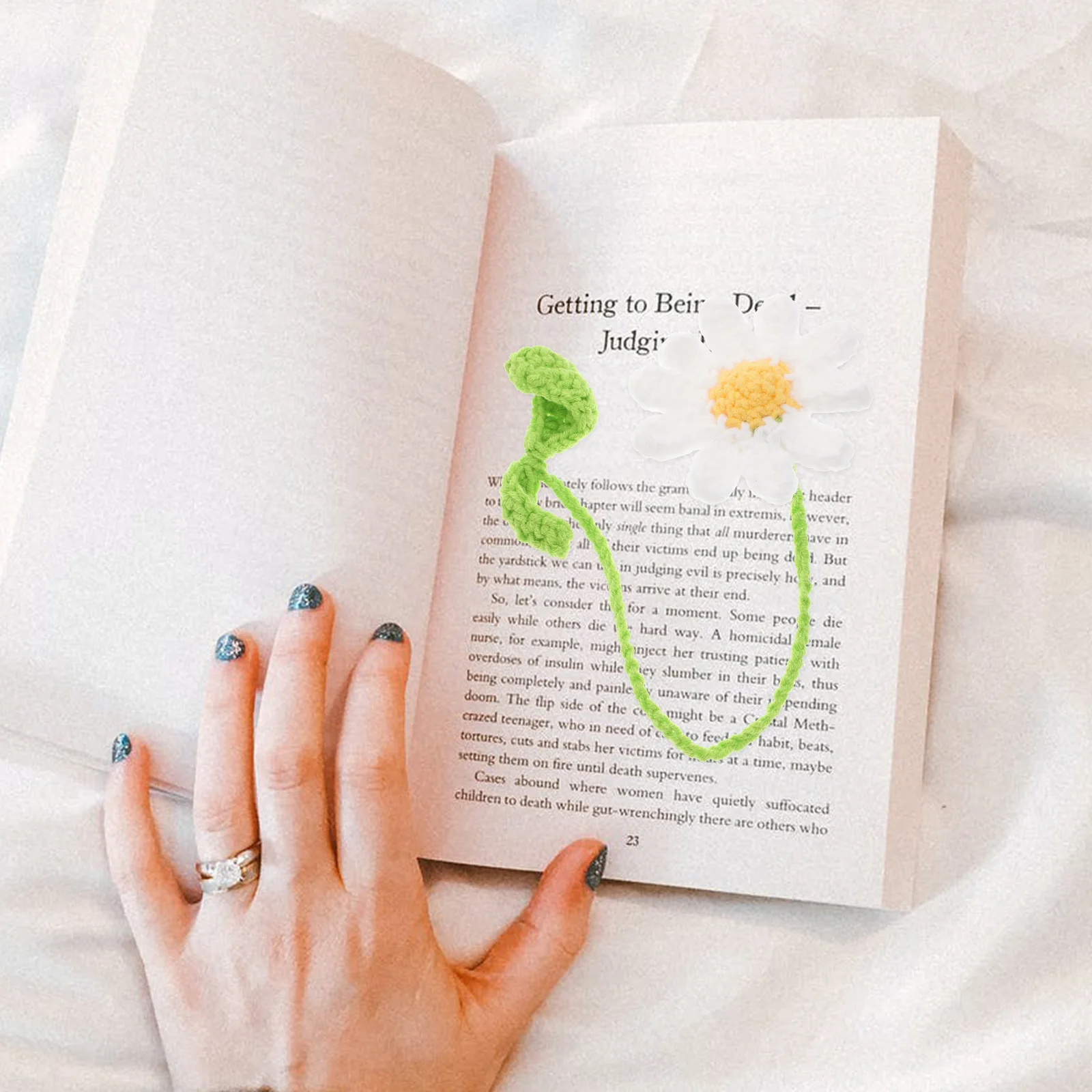 

Crochet Car Rearview Mirror Pendant Detailed Workmanship Colorful Auto Interior Hanging Decoration Stylish Car Hanging Ornament