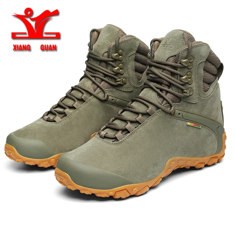 XG 2022 Outdoor Sports Tactical Boots Waterproof Military boots High Top Hiking Shoes Men Wear-Resistant Camping Sneakers men