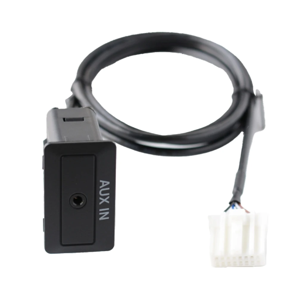 

AUX Audio Interface 16Pin Audio Cable Car Audio Upgrade Black Wear-resistant Design 150CM Cable Length ABS Material