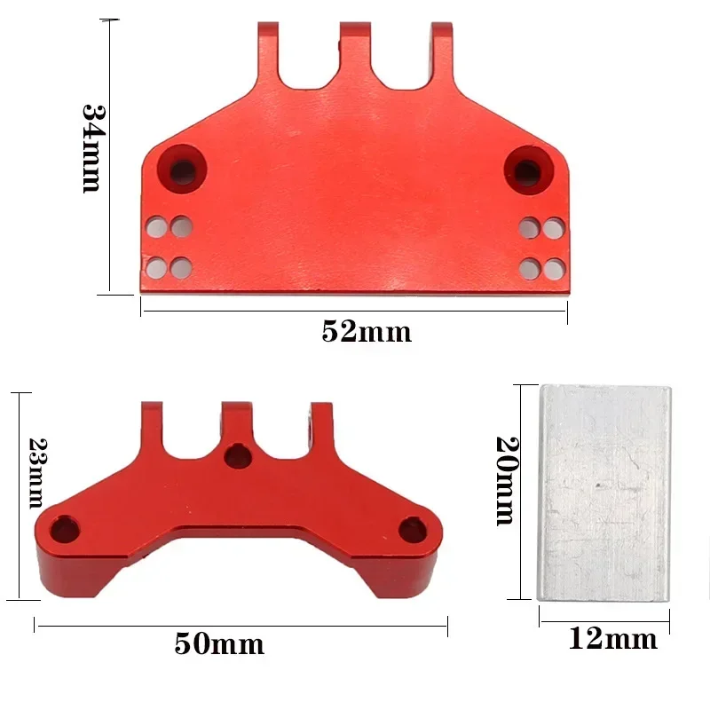 Suporte de metal para engrenagem de direção, base servo para mn mn86 mn86s mn86ks mn86k 4wd g500 crawler rc, acessórios modificados para carro