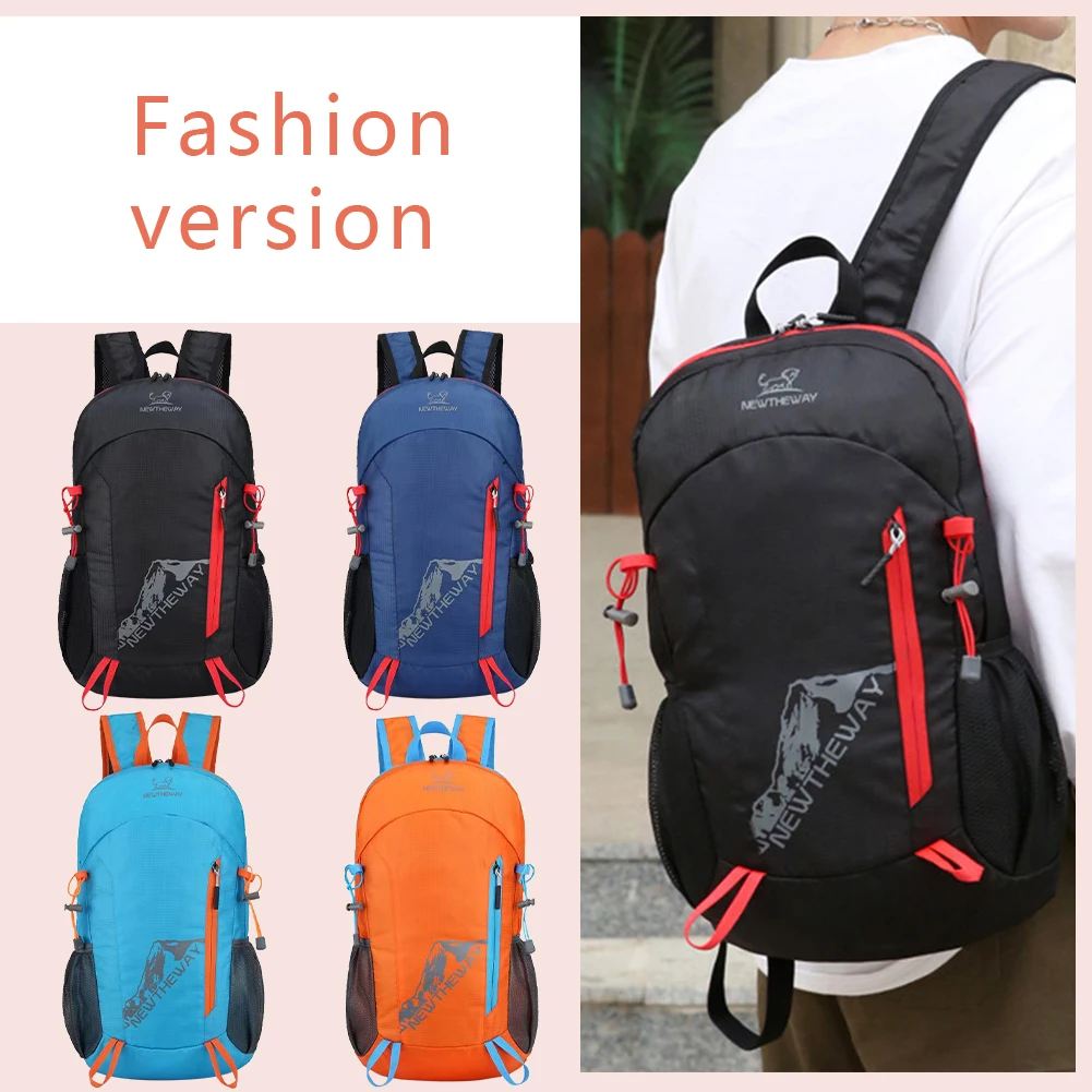 High-Capacity Day Pack Foldable Backpack Folding Mountaineering Bag Ultralight Outdoor Cycling Rucksack Travel Hiking Knapsack