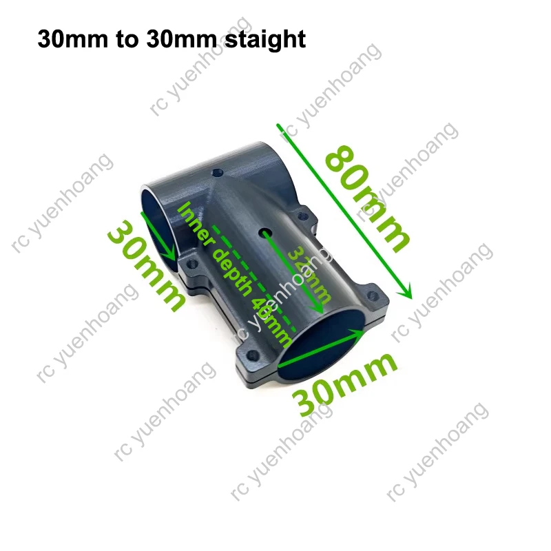 2 SZTUK Statyw ze stopu aluminium D20/25/30mm Uchylny 20 stopni Trójdrożne złącze trójnikowe Rura węglowa Stałe złącze Adapter do RC Plant UAV
