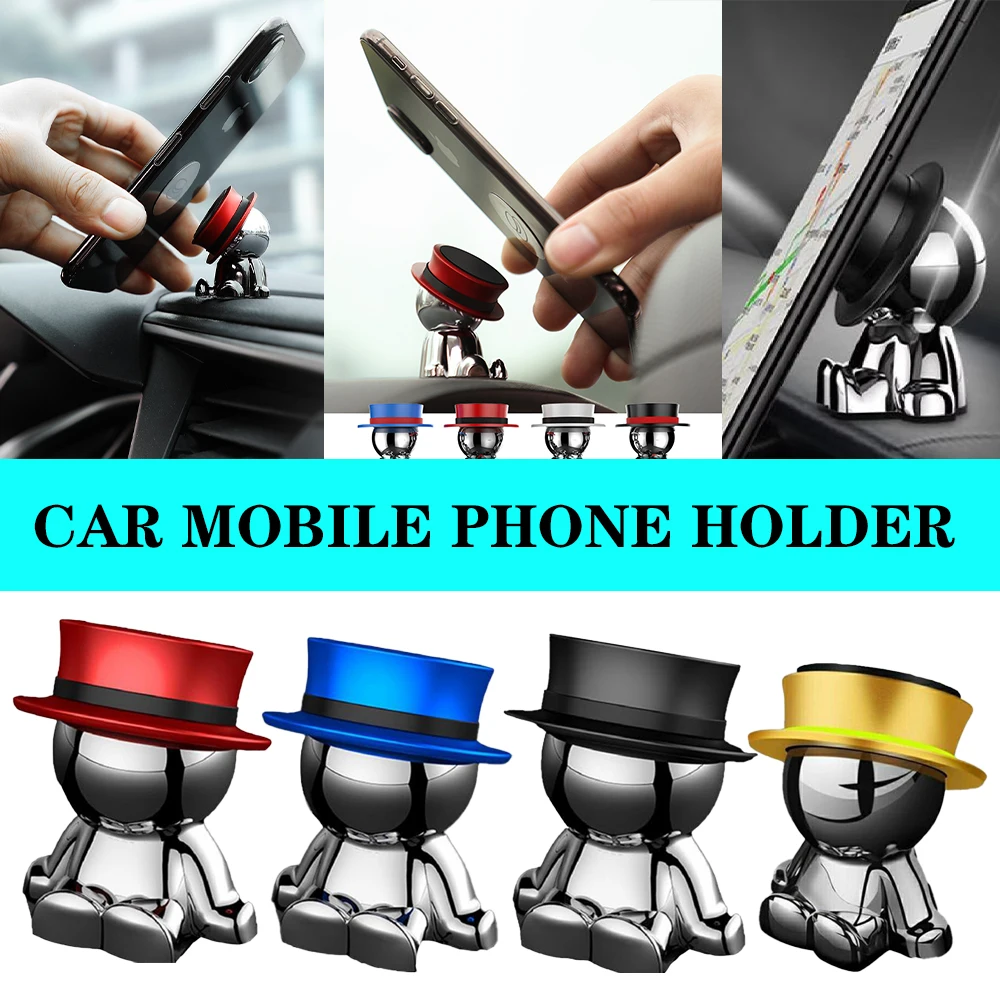 

Car mobile phone holder magnetic magnet suction cup type multifunctional support for car center console universal navigation