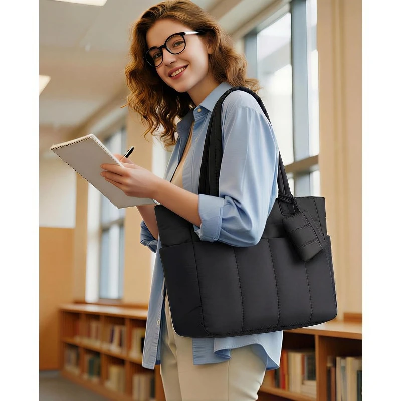 15.6-inch Tote Bag, Commuter Handbag, Suitable for Teachers, Nurses, and Office Use