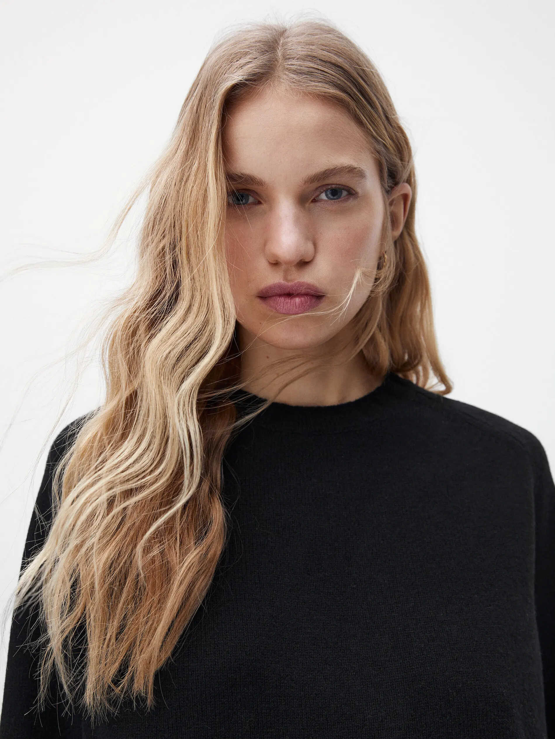 Ethereal MD 2023 winter new style of Women\'s casual side button-down wool-blend top knitwear
