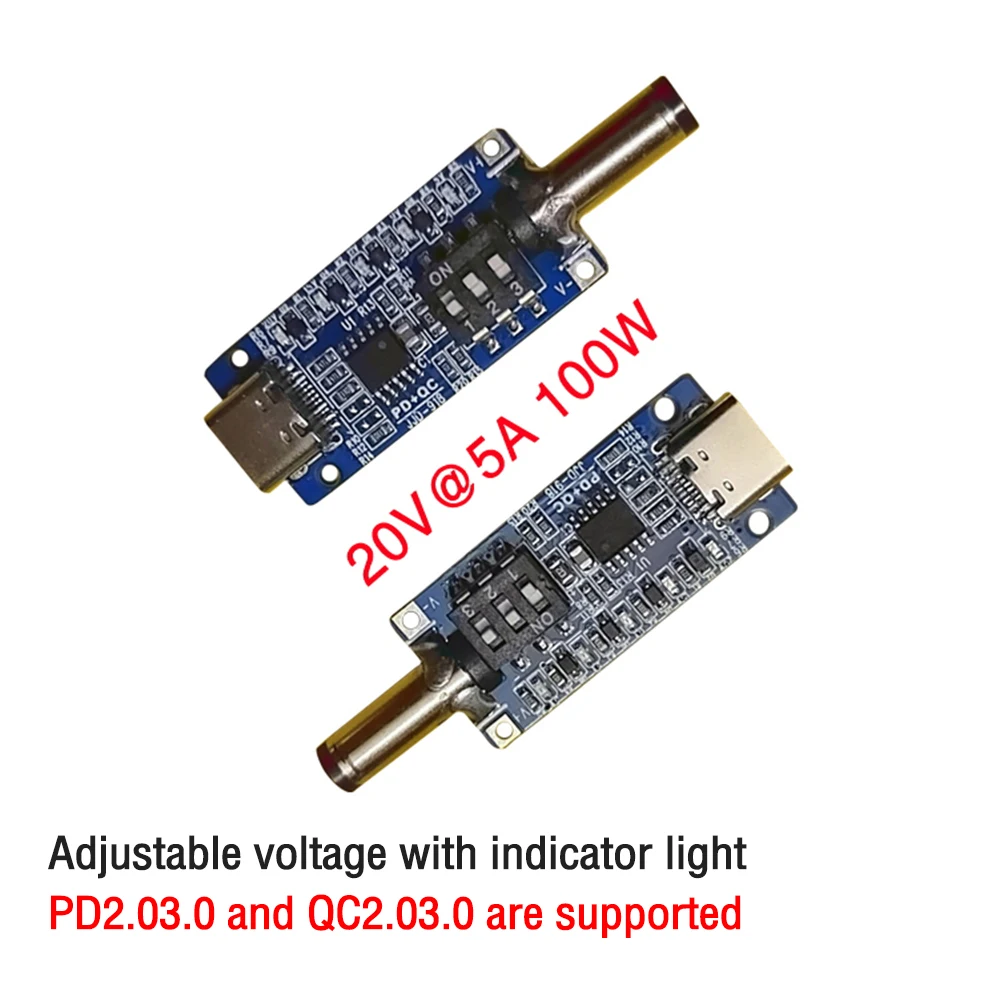 PD3.1 Decoy QC Fast Charging Type-C USB-C PD2.0 3.0 to DC USB Decoy Fast Charge Trigger Poll Detector Power Supply Aging Test Mo