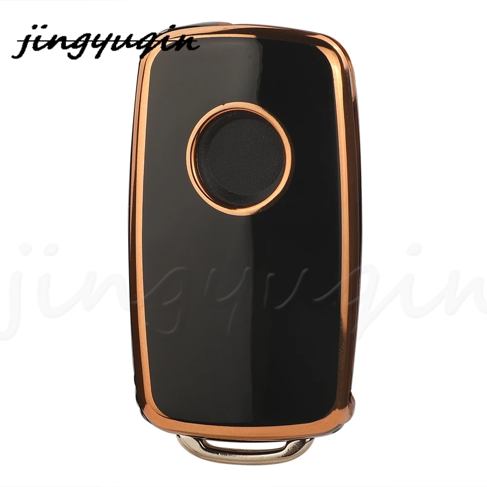 jingyuqin New Arrival TPU Car Flip Key Cover For VW Polo Golf Passat Tiguan Beetle Caddy Eos Skoda Octavia Seat Leon Altea