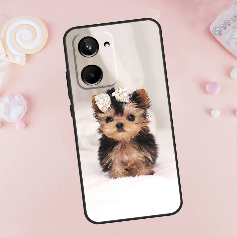 Yorkshire Terrier Dog Case For Realme C53 C55 C33 C30 C35 C67 C21Y C25 C51 C15 9 10 12 11 Pro Plus GT Neo 5 Cover