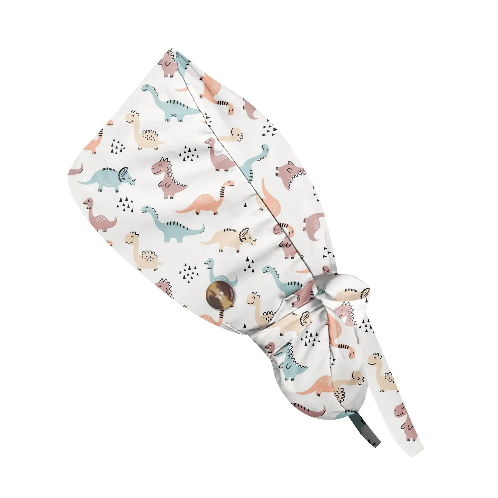 Mode Schattige Kleine Dieren Gedrukt Verpleegster Hoed Casual Dames Paardenstaart Hoeden Baotou Hoed Stofdichte Hoed Verpleging Werk Hoeden