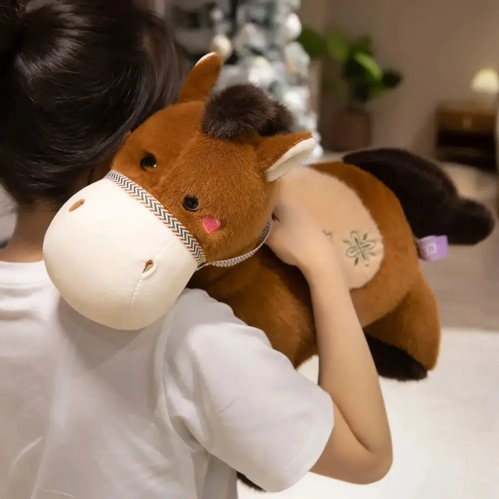 

Simulation Simulation Standing Foal Mane Fluffy Tail Pony Lovely 20/30/40cm Cartoon Horse Stuffed Easter Gifts