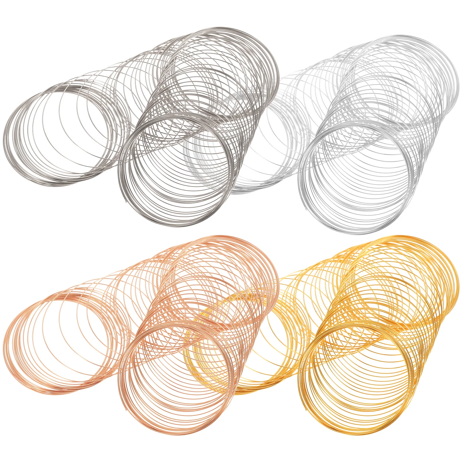 

4 Rolls Cuttable Wear resistant Steel Wire for DIY Jewelry Bracelet Necklace Keychain Anklet H crafted Beads Supplies