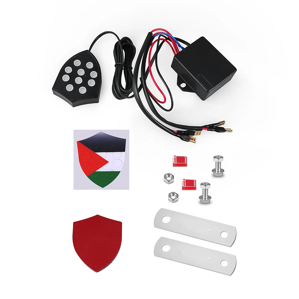 سيارة 12 فولت 150dB 10 الصوت الموسيقية الإلكترونية القرن تحكم منظم رصد الحلزون الأبواق صفارة الإنذار الكهربائية #2