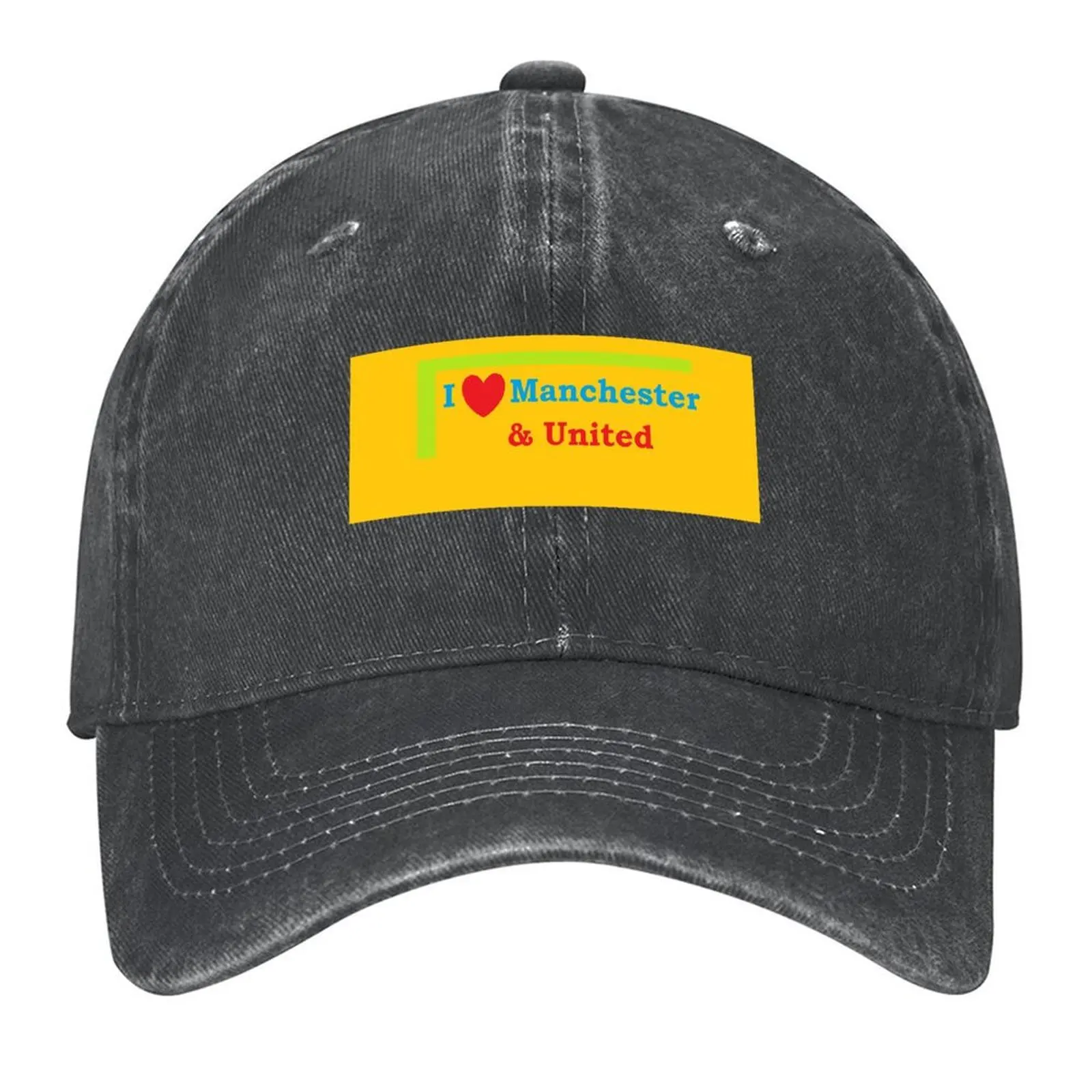 

I Love Manchester & United - Retro Style Baseball Cap Luxury man cap Unique hats birthday Fashion Beach For Women Men's