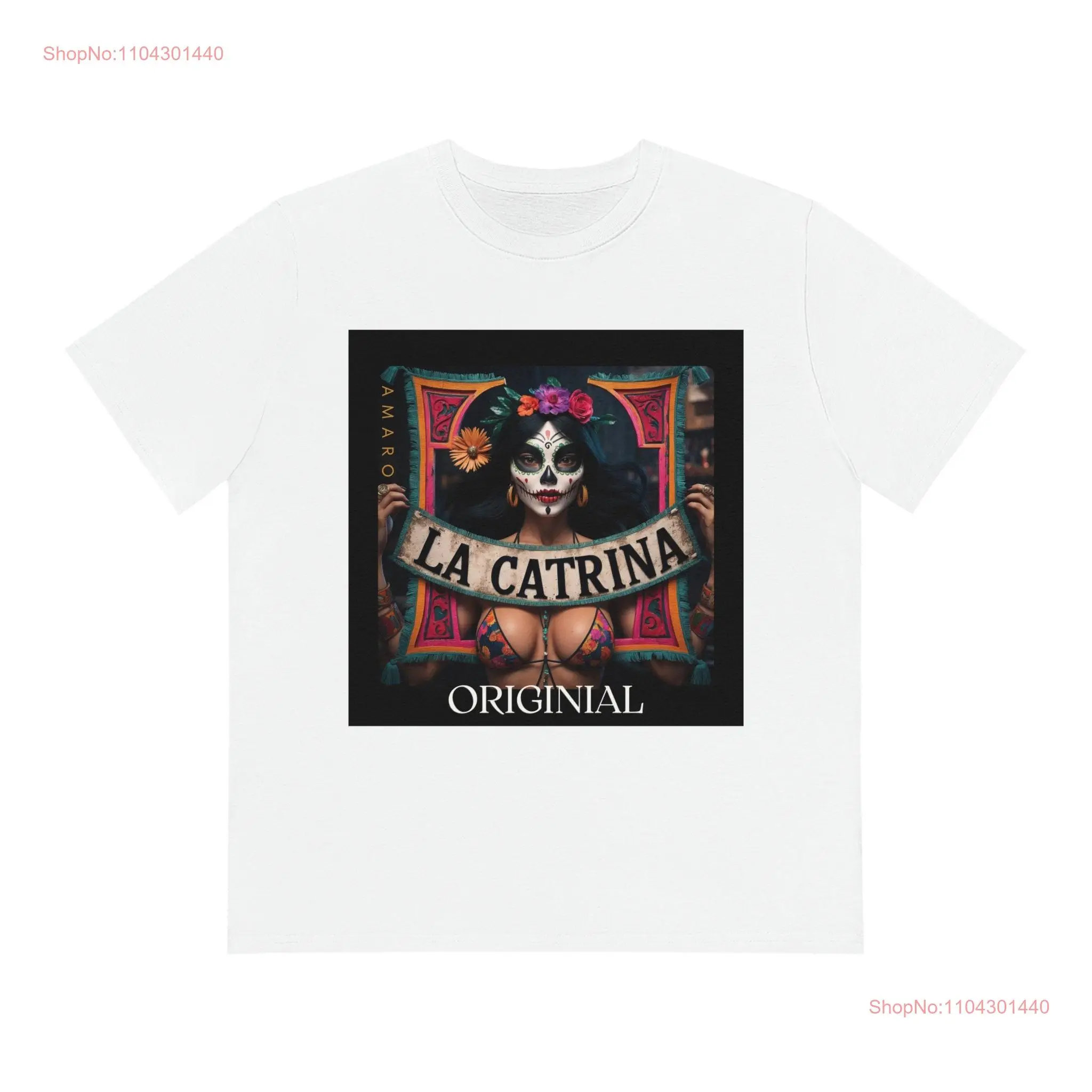 

La Catrina Original Men's Organic Sparker T shirt long or short sleeves