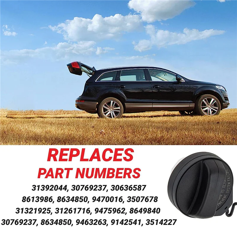 

31392044 Fuel Tank Inner Cap Fuel Tank Cap Assembly Fuel Tank Filler Cap Accessories For Volvo XC60 S80 S40 2004-2012