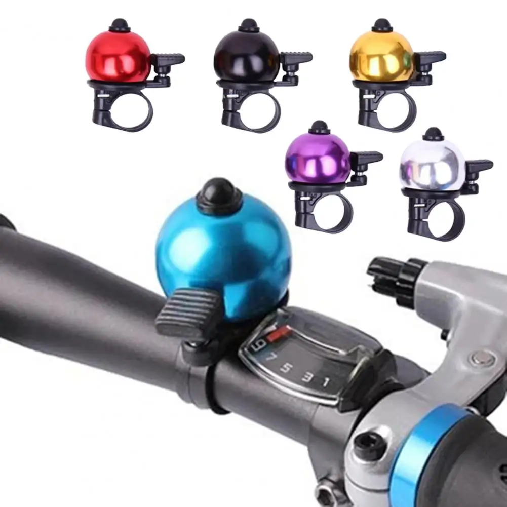 Cycling Bell Aluminum Alloy MTB Bike Bells Colorful Ball Shaped Crisp Loud Melodious Sound Bike Bells Safety Warning Alarm