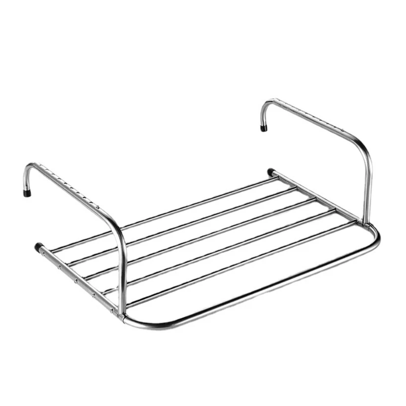 

Stainless Steel Folding Drying Rack Collapsible Dry Hanger Household Supplies for Clothes Towel Bath Towel Shoe Hanger