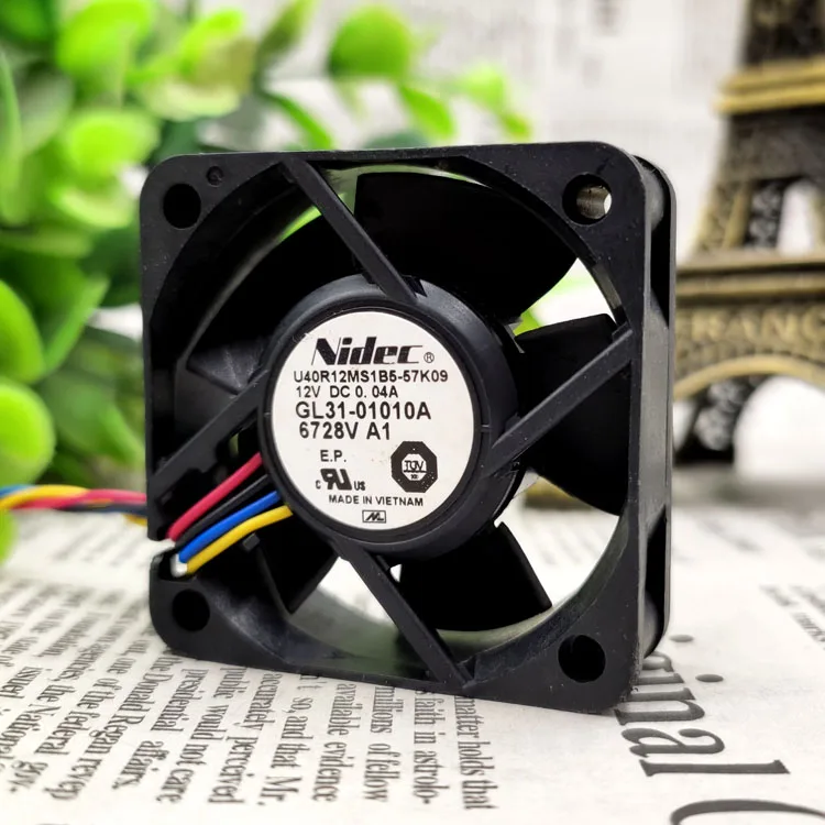 

U40R12MS1B5-57K09 4013 12V 0.04A 4CM 4WIRES COOLING FAN