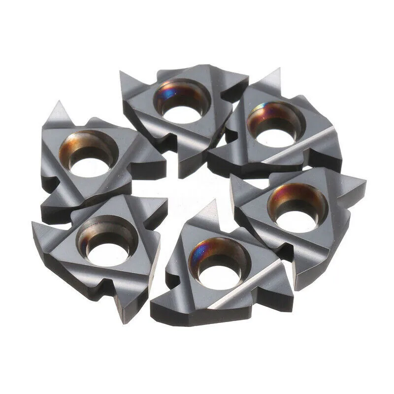 Indexable Inserts Blade Metalworking 10* 3mm Thickness 10Pcs 16ER AG55 CNC Threading Inserts Manual Inspection