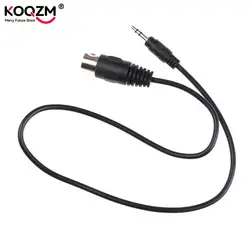 1pc 0.5m 5P Din MIDI Male Plug to 3.5mm 1/8in TRS Stereo Male Audio Cable For CD Player MP3 Smartphone