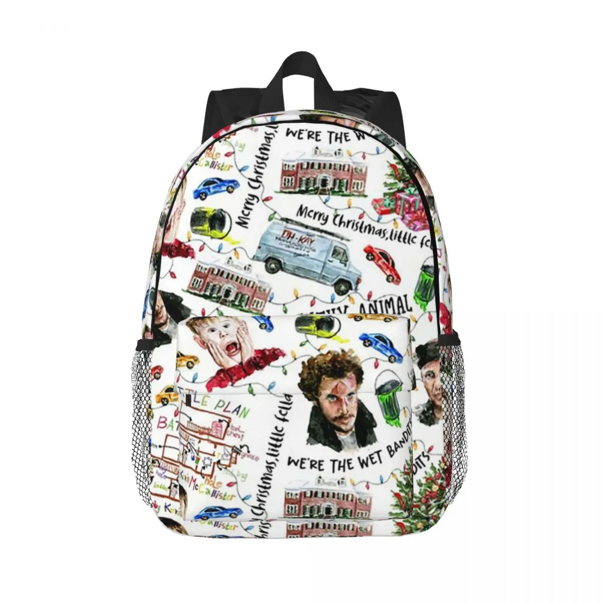 

Один дома Кевин Маккалистер Рождественский праздничный рюкзак Рюкзак для мальчиков и девочек BookBag Сумки на плечо для мужчин, женщин, детей, школьная сумка