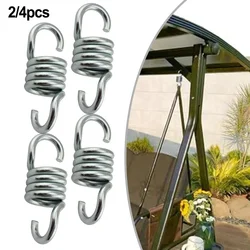 2pcs 7mm Steel Porch Swing Springs Hangers Heavy Duty Chair Suspension Ceiling Mount Garden Outdoor Living Furniture Porch Swing