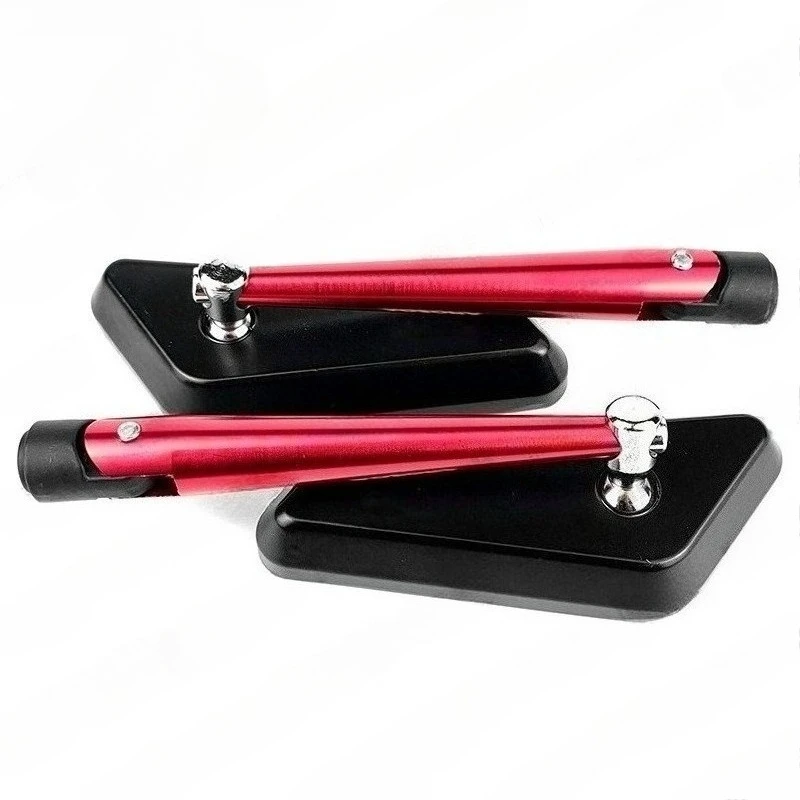 Motorcycle Electric Bike Rearview Mirror - Universal Adjustable Convex Side Backup Mirror for Scooter Moped