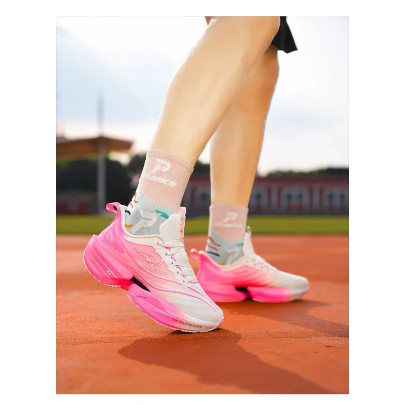 

Sports and leisure shoes, men's shoes, marathon oversized air cushioned shoes, fly woven all season rubber, wear-resistant, anti