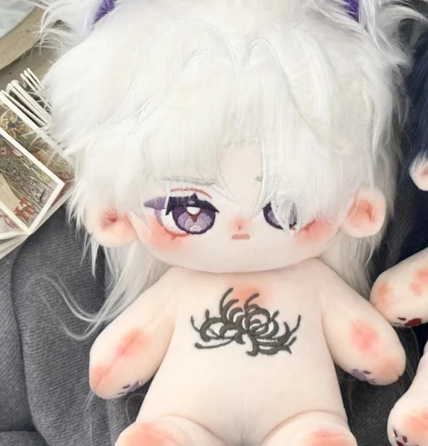 

20cm Anime Honkai: Star Rail Blade Black Hair Monster Cosplay Plush Doll Cotton Stuffed Body Dress Up Clothes Cotton Gift Xmas