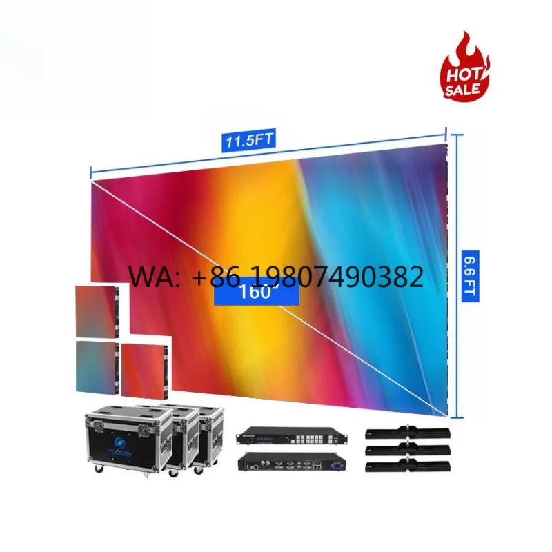 

7680Hz High Refresh HD LED Screen P2.5 P3.91 Waterproof 500x500mm Cabinet Indoor Outdoor Stage Rental Full Color Display Panel
