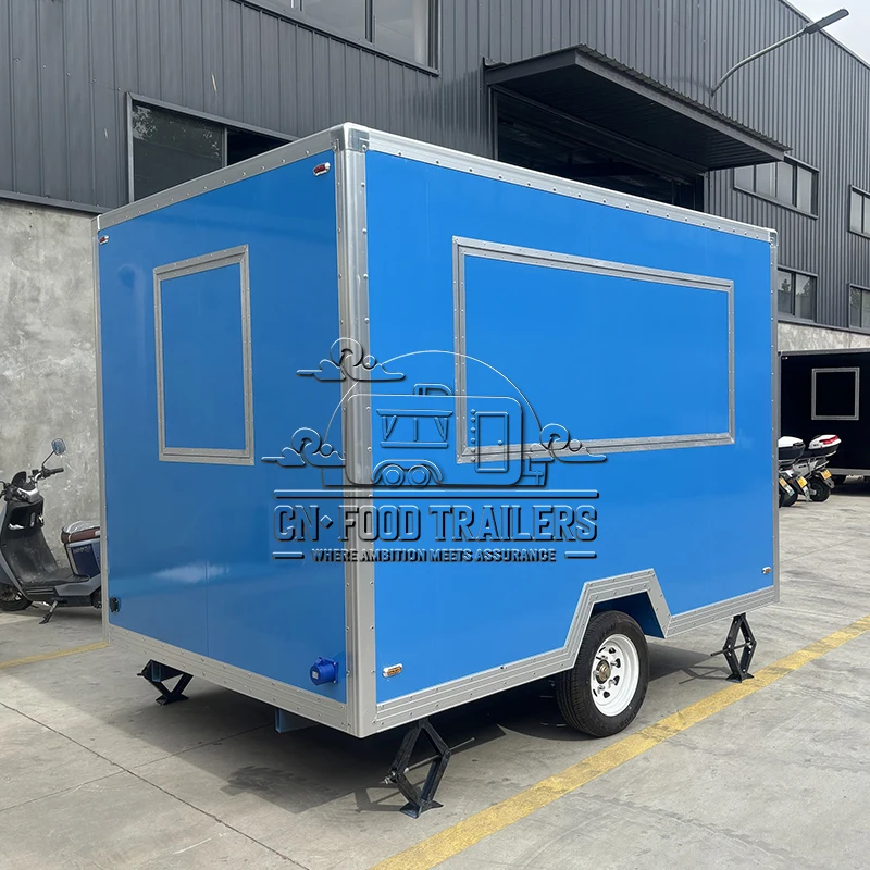 

CN Food Trailer Полностью оборудованный Food Truck Trailer Нестандартного размера для гамбургеров и мороженого с кофемашиной