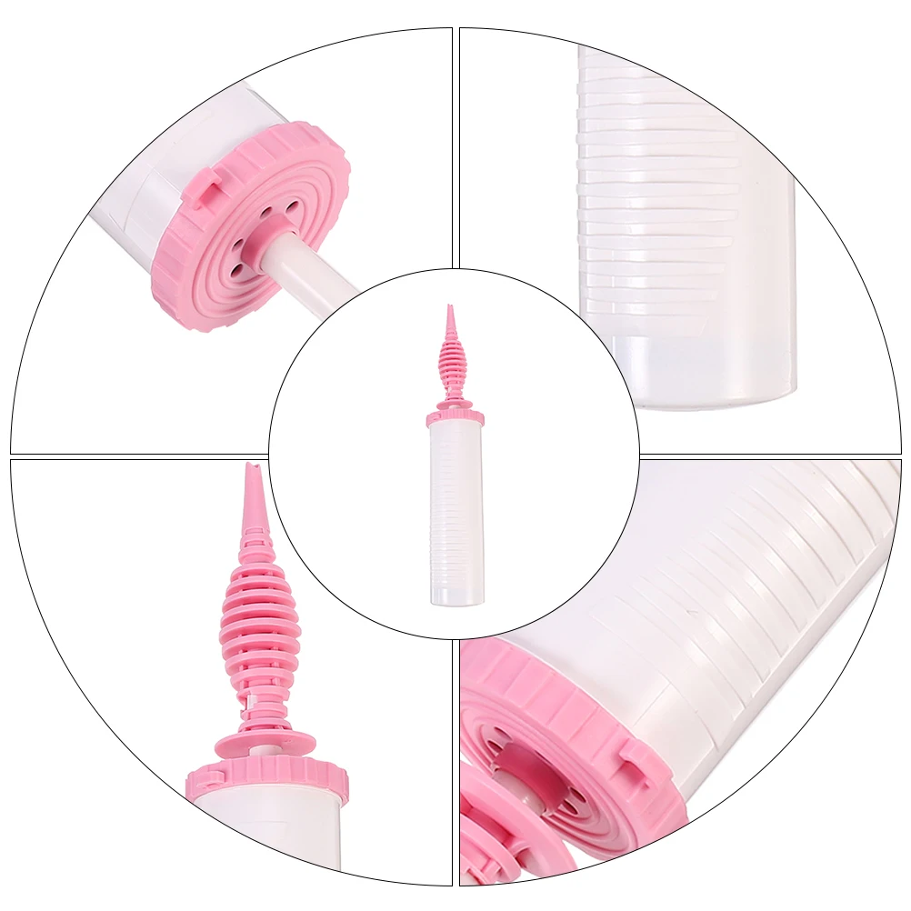 

2pcs Balloon Inflator Air Pump Handheld ABS Lightweight Portable Quick Gas White Efficient Adult Children Party Use Hand Held