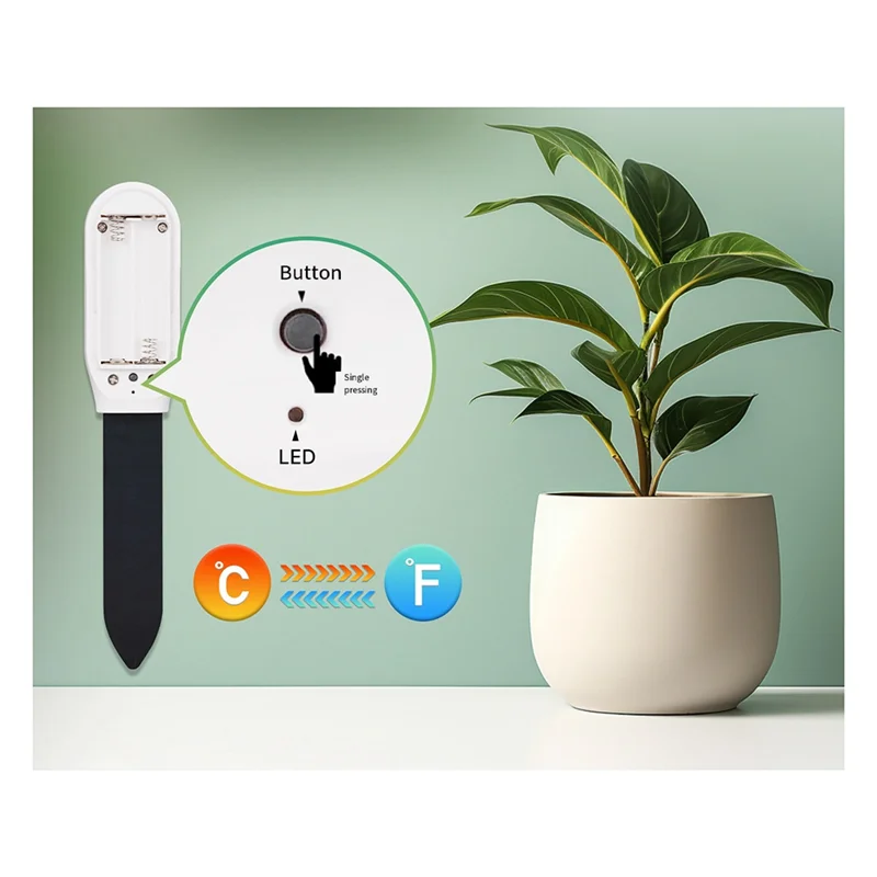 Czujnik temperatury i wilgotności Bluetooth Smart ABNM, detektor Doodle Bluetooth Smart Home, miernik temperatury i wilgotności gleby