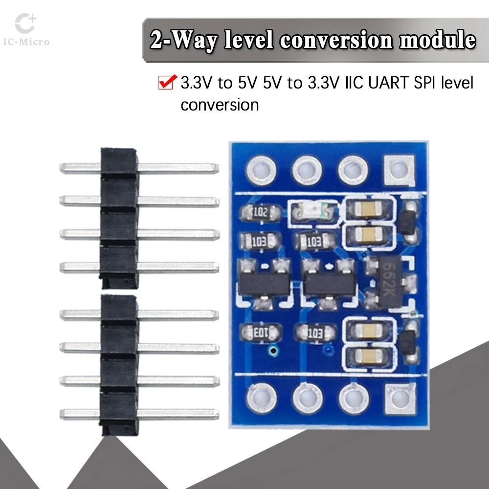 1-10PCS 2 Channel IIC I2C Logic Level Converter Bi-Directional Module 5V to 3.3V for arduino XCW