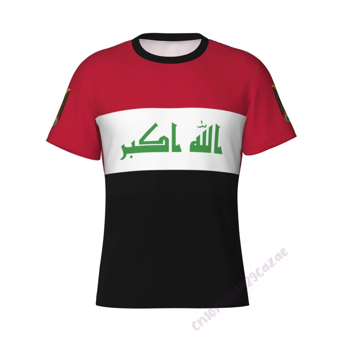 Iraq Flag 3D T-shirt Men Running Sport Skinny Short Tee Shirt Male Gym Fitness Bodybuilding Workout Tops Clothing