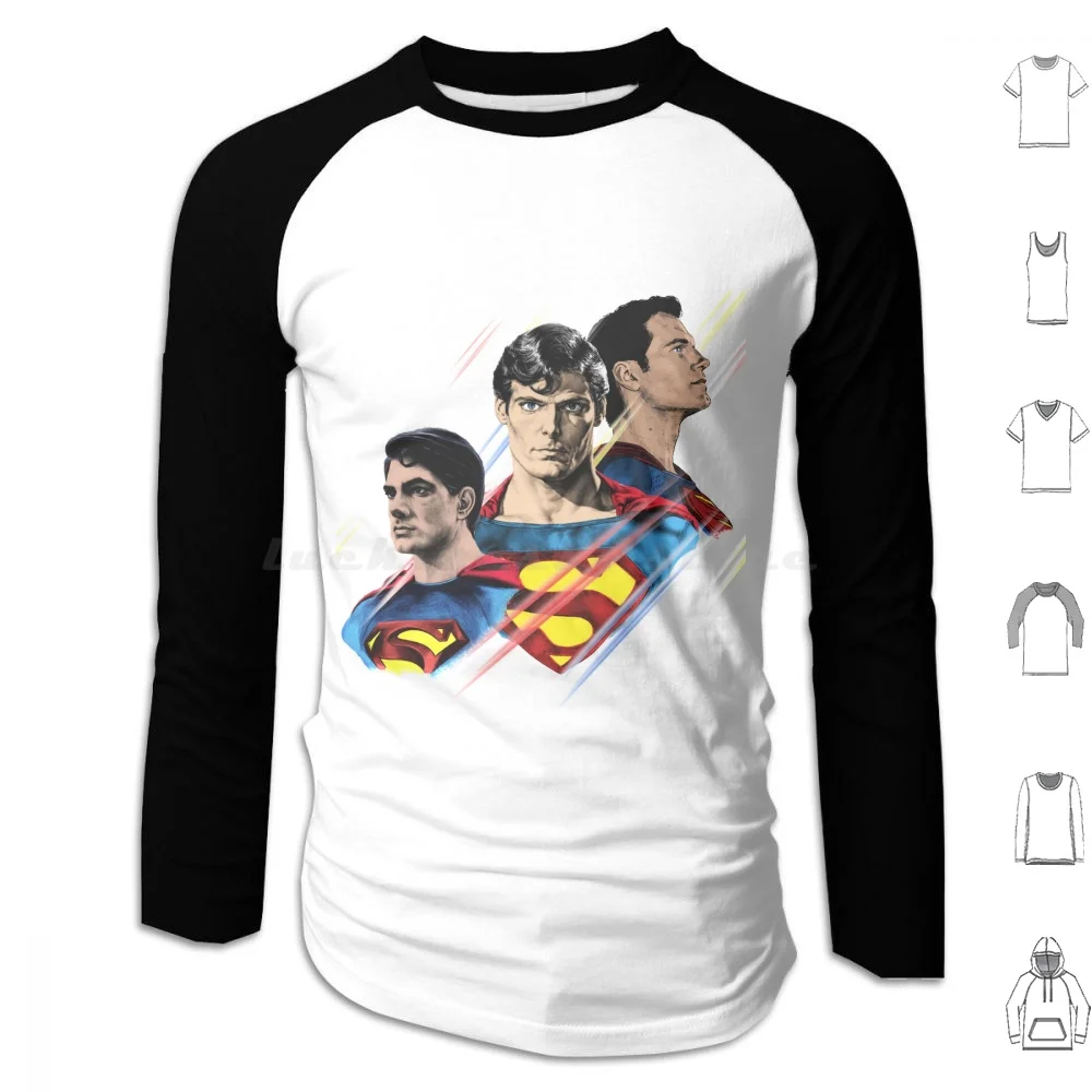 Sudadera con Capucha de Manga Larga con Símbolo de Esperanza, Rojo, Azul y Amarillo, para Hombre, Estilo Nerd, Geek, Clark, Kal, Farmer, Cómics y Películas