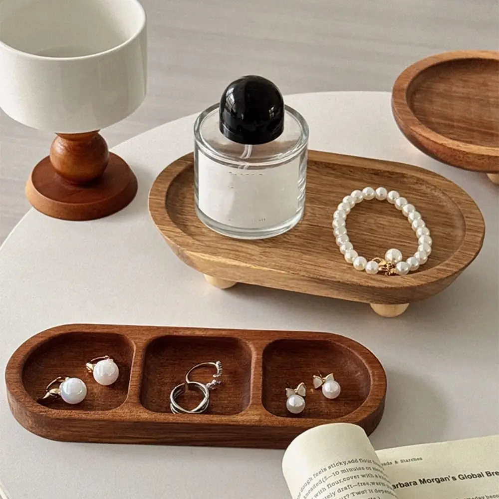 

Simple Bracelet Wooden Jewelry Tray Necklace Earrings Jewelry Display Stand Organizer Rings Jewelry Display Rack Gift