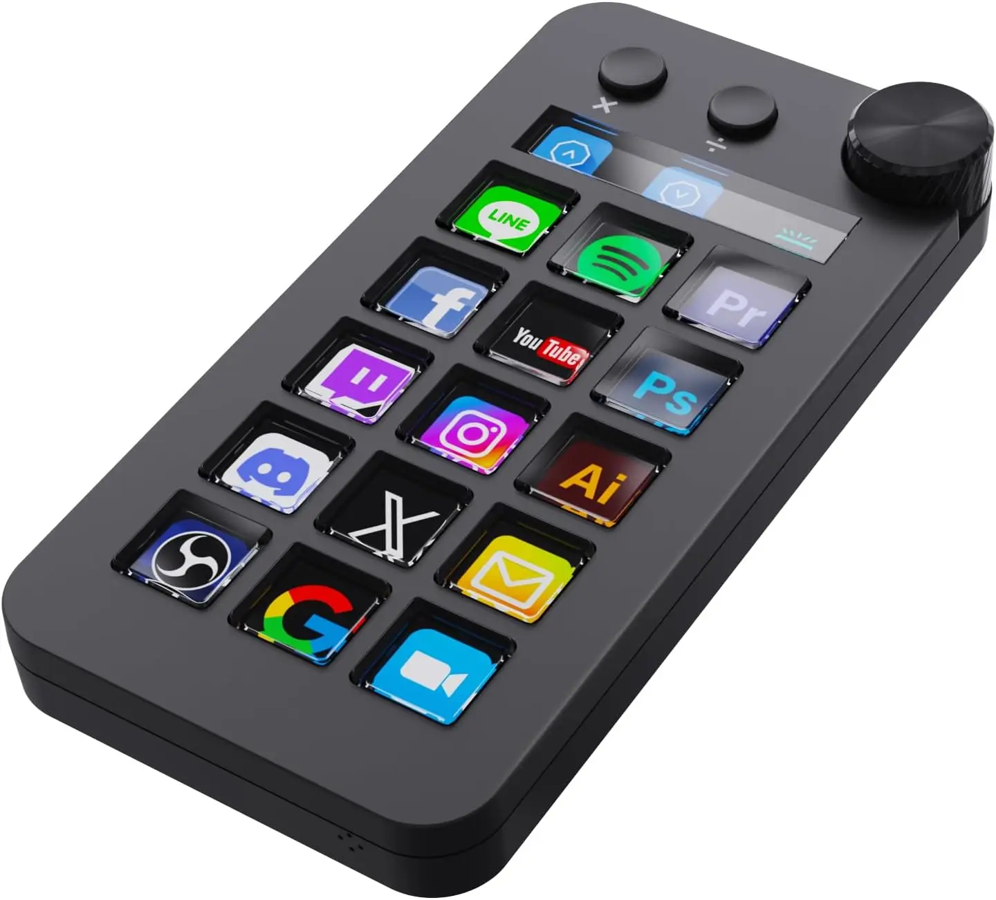 

Macro Pad,Macro Shortcut Keyboard,With15 Customizable Macro Keys,Three Modes (Shortcut Keys,Calculator and Numeric Keypad)