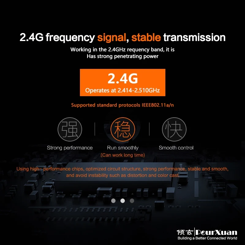 Transmissor e receptor video sem fio audio do av do extensor do vídeo de rca ao repetidor de 2.4ghz wifi através do conversor da parede para converter for for V V