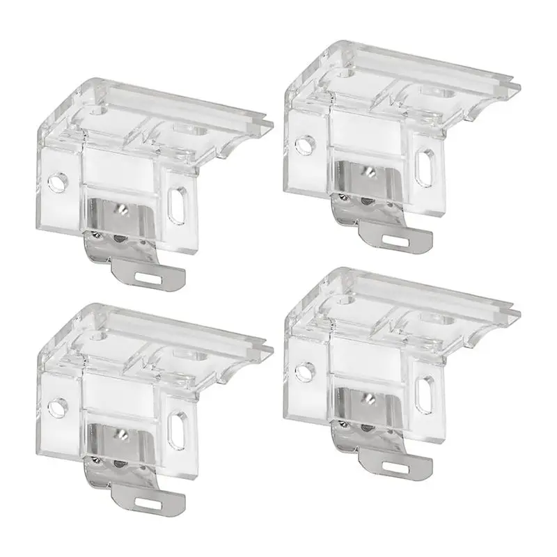 ATTWO-4 PCS Replacement Brackets Mounting Bracket Clips Blinds Headrail &Cordless Honeycomb For Cordless Blinds Metal Cli