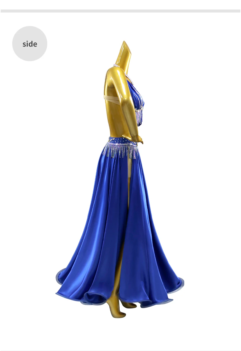 Bauchtanzkostüm Bühnenkleidung Damenanzug Orientalische Aufführungskleidung Mädchen Bauchtanzkleid Abend-Übungskleidung – Detail 9
