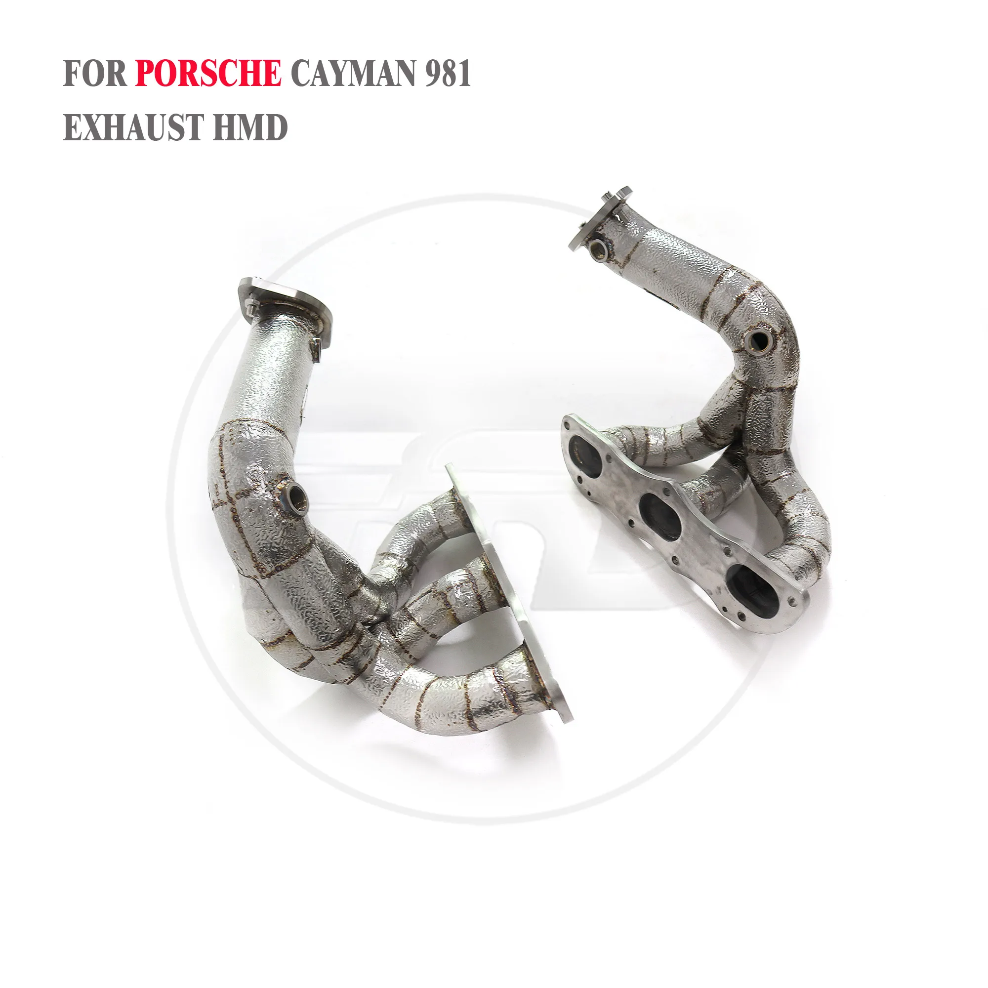 HMD Exhaust System High Flow Performance Header for Porsche Cayman Boxster S GTS 981 3.4L Catless Manifold